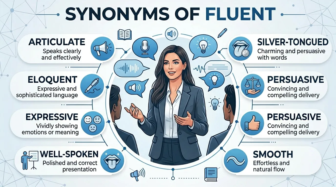 Synonyms of Fluent: 50 Powerful Words With Explanation