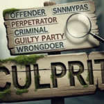 Synonyms for Culprit