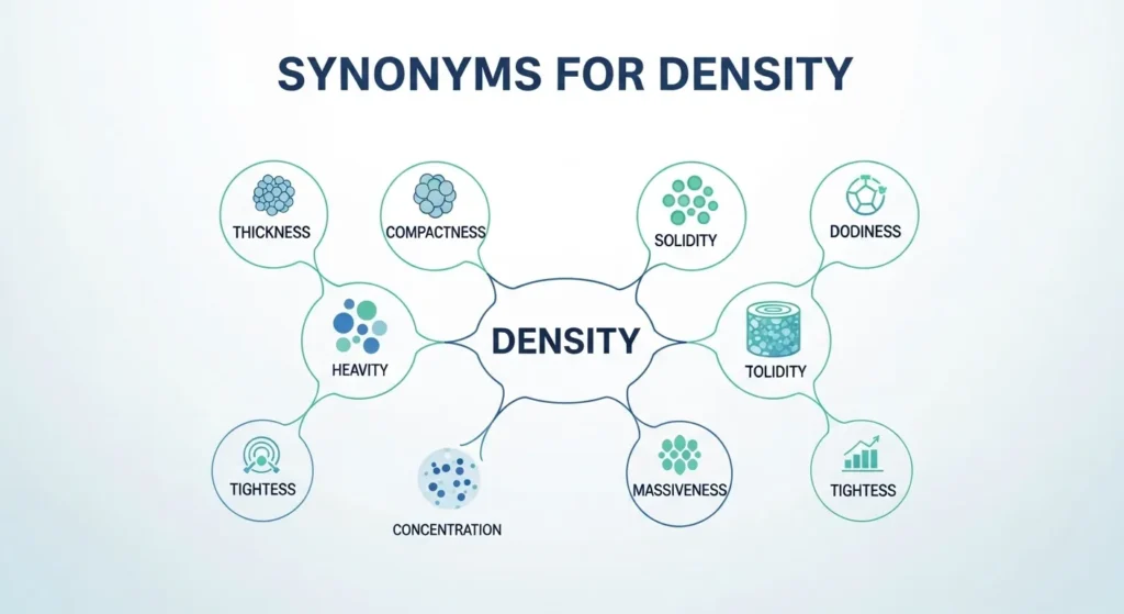 synonyms for density
