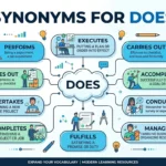 synonyms for does