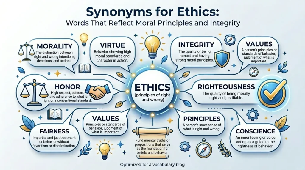 synonyms for ethics