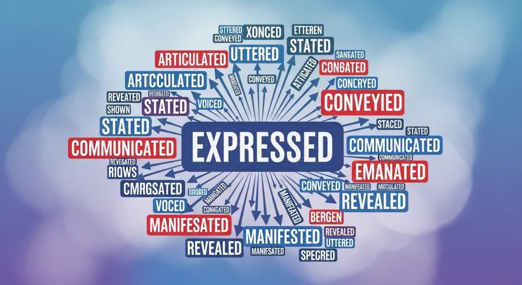 synonyms for expressed