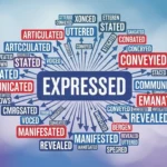 synonyms for expressed