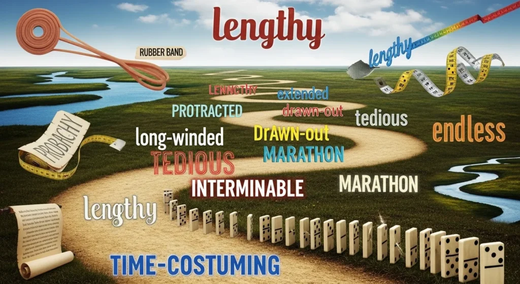 Synonyms for Lengthy