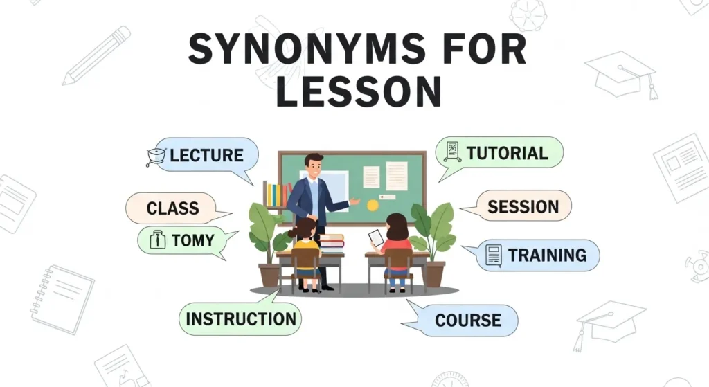 synonyms for lesson