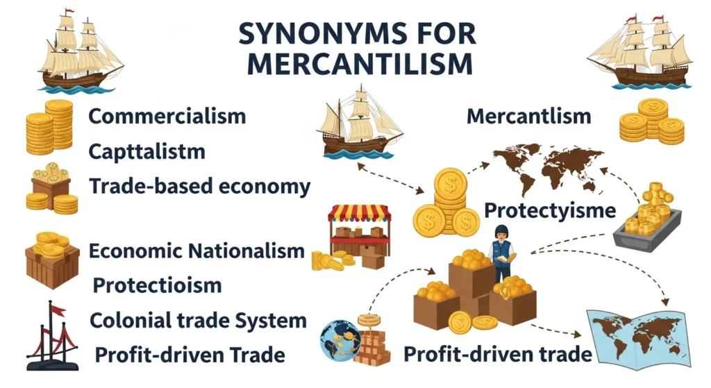 synonyms for mercantilism