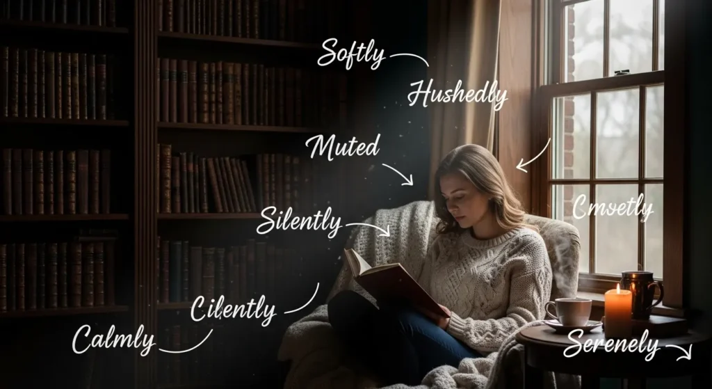 synonyms for quietly