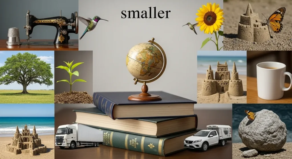 Synonyms for Smaller