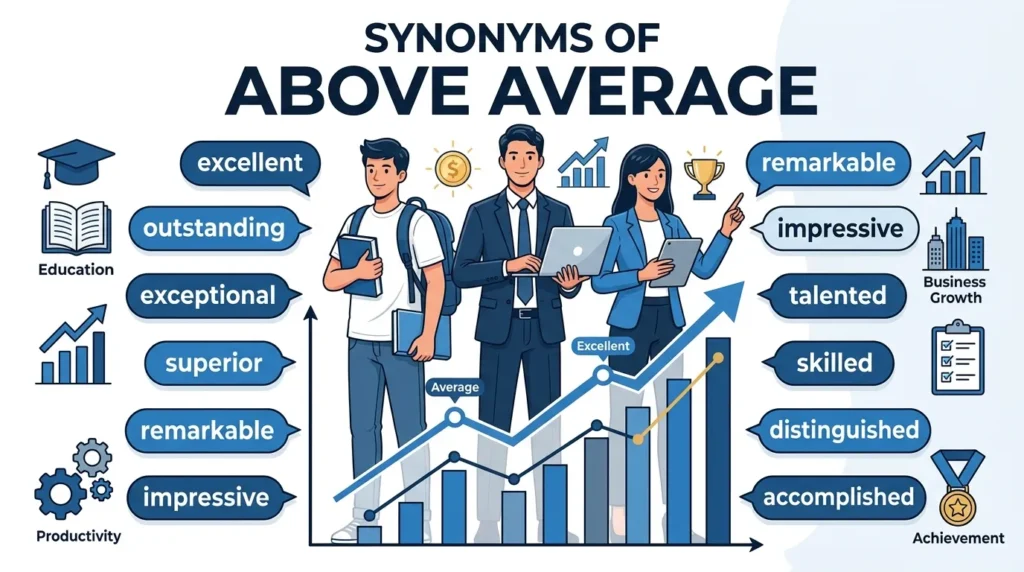 synonyms of above average
