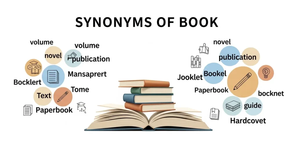 synonyms of book