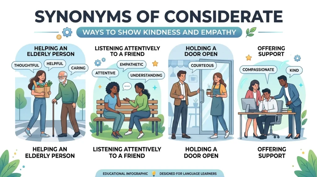synonyms of considerate