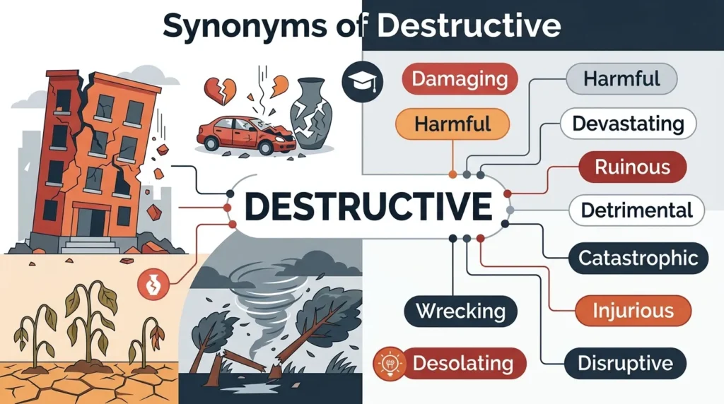 synonyms of destructive