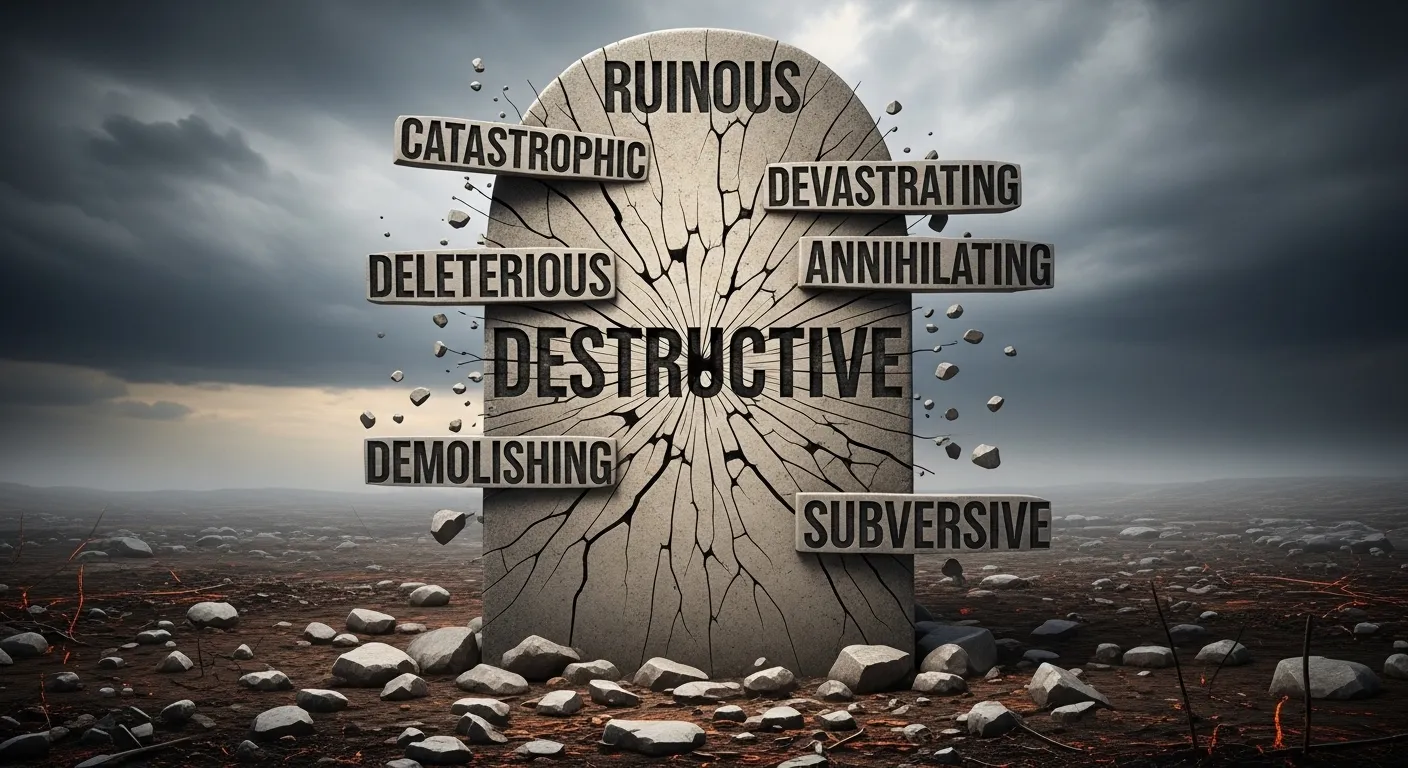 synonyms of destructive