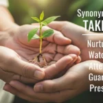 Synonyms of take care