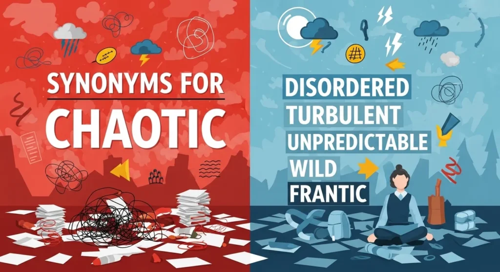 synonyms for chaotic