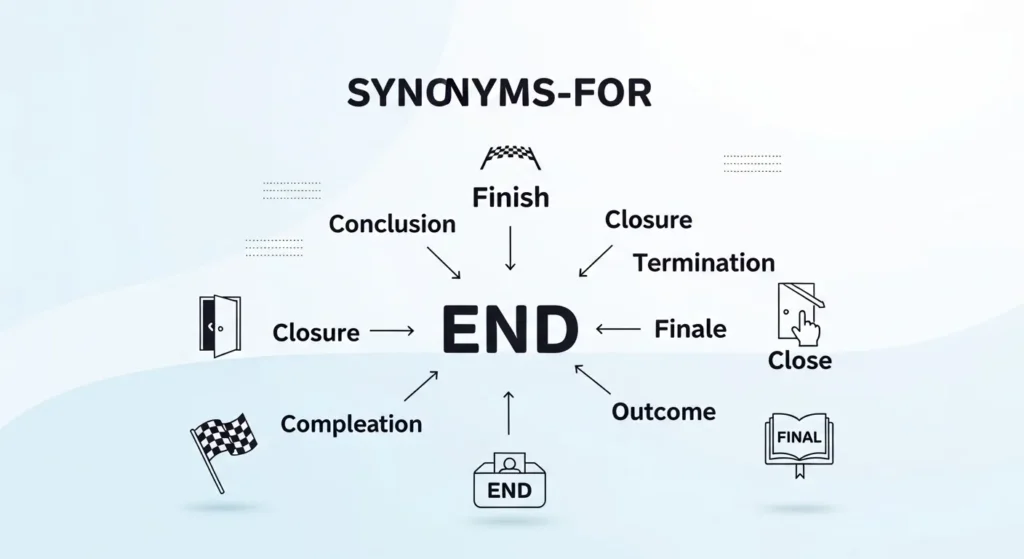 synonyms for end