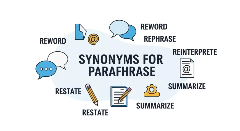 synonyms for paraphrase