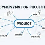 synonyms for project