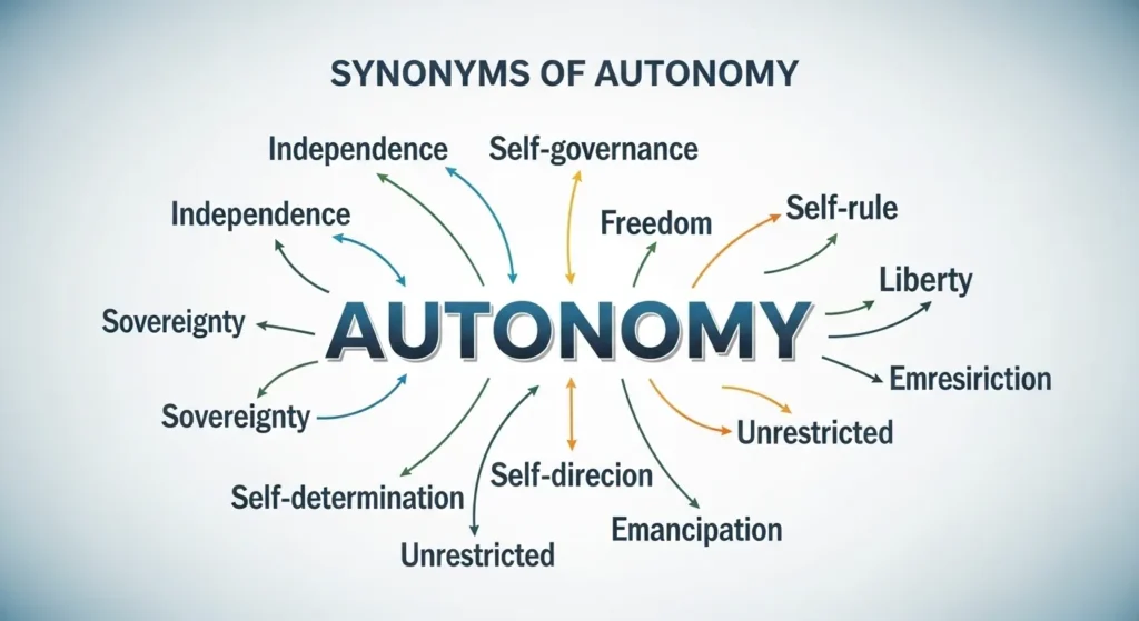 synonyms of autonomy