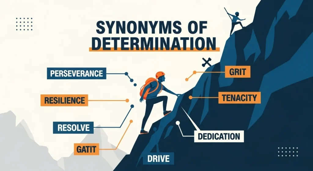 synonyms of determination