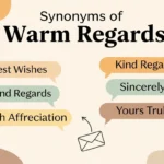 synonyms of warm regards