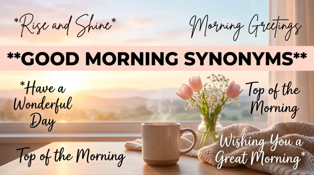 good morning synonyms