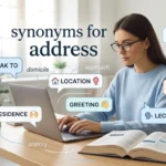 synonyms for address