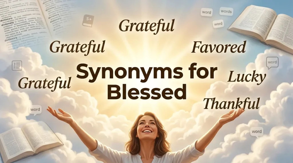 synonyms for blessed