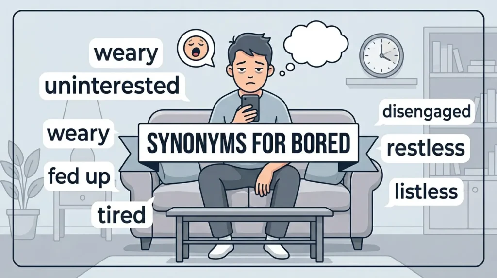 synonyms for bored