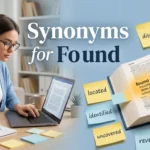 synonyms for found