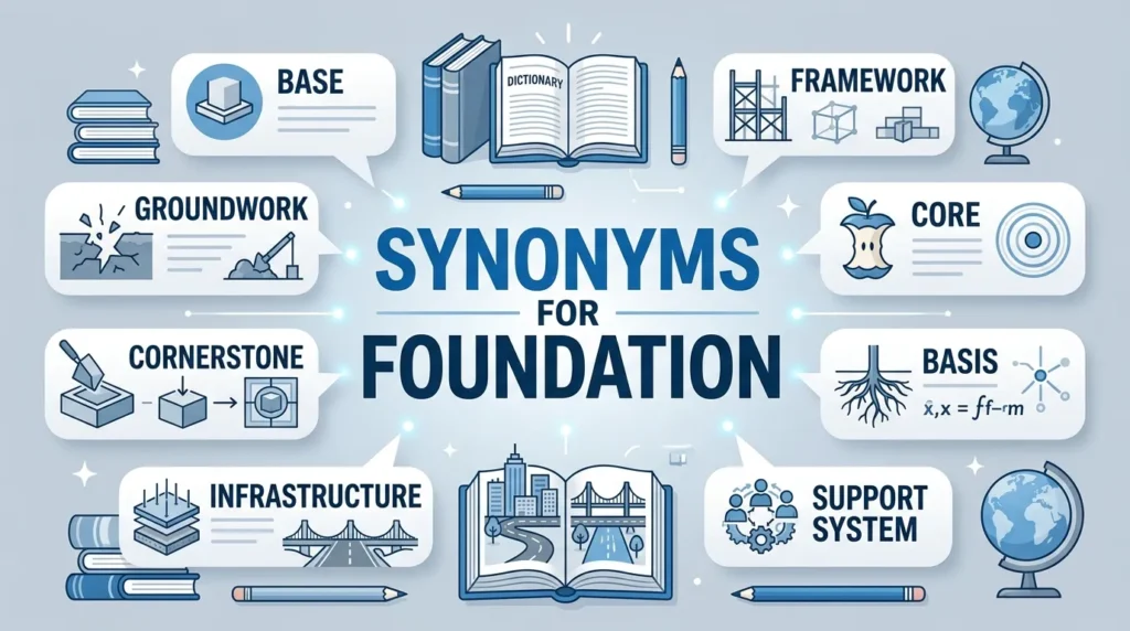 synonyms for foundation
