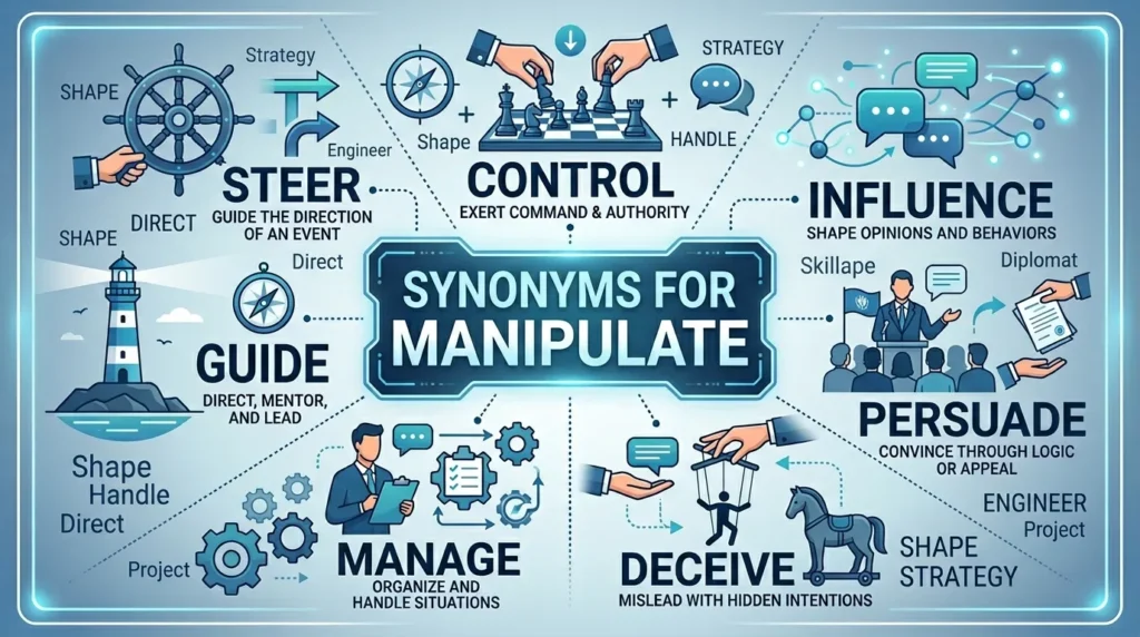 synonyms for manipulate
