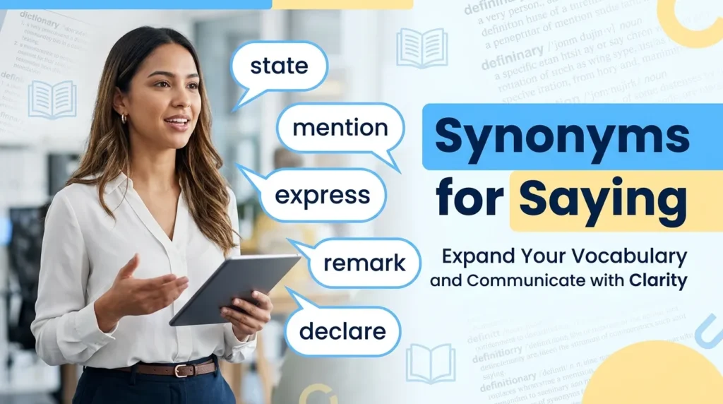 synonyms for saying