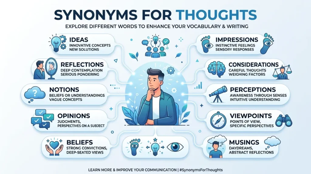 synonyms for thoughts