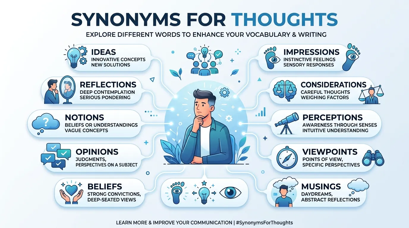 synonyms for thoughts