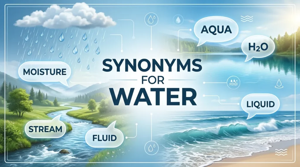 synonyms for water