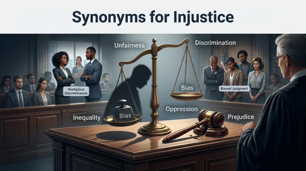 synonyms for injustice