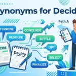synonyms for decide