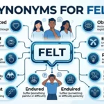 synonyms for felt