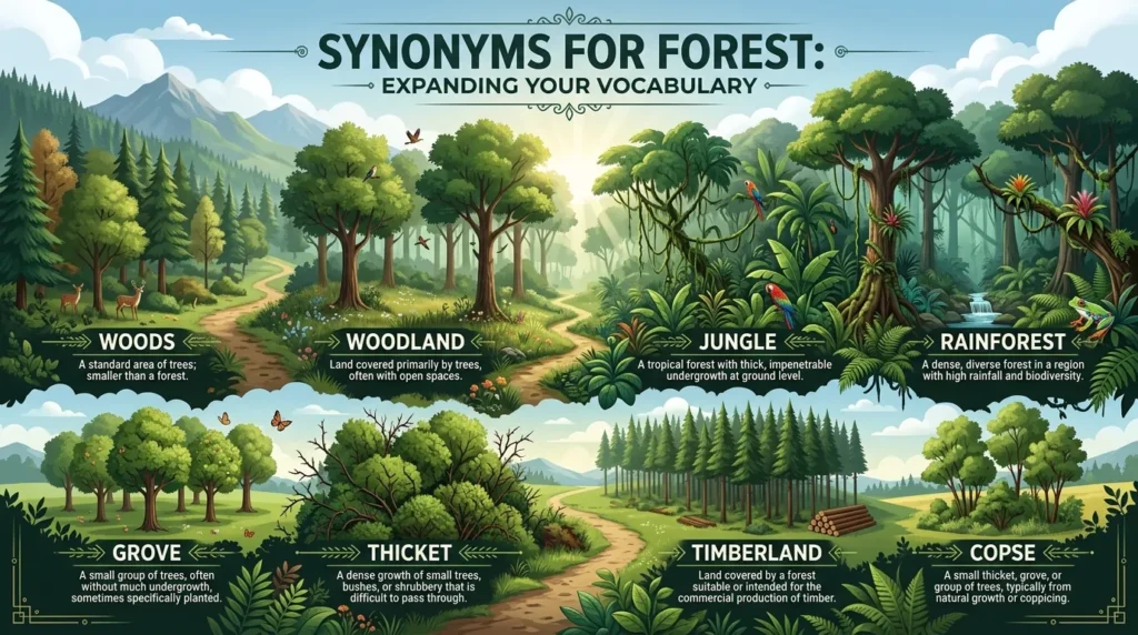 synonyms for forest