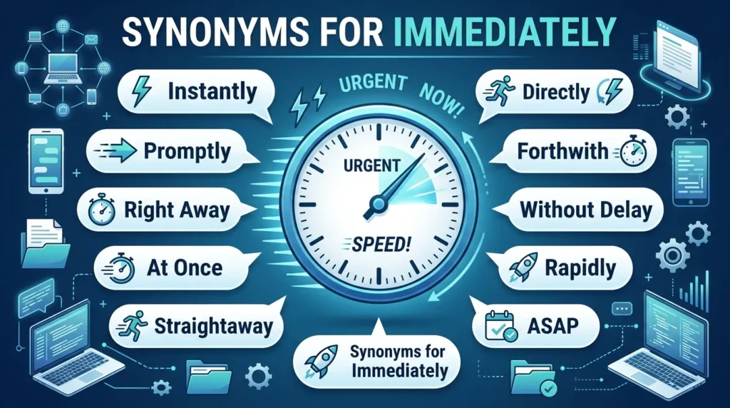 synonyms for immediately