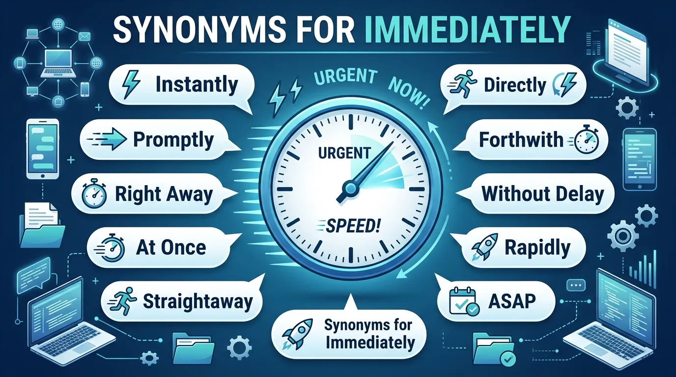 synonyms for immediately
