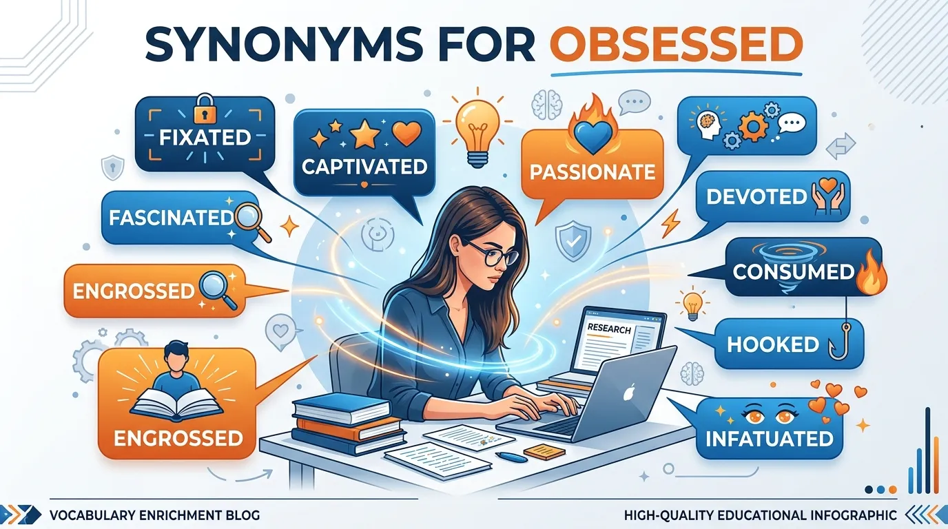 synonyms for obsessed