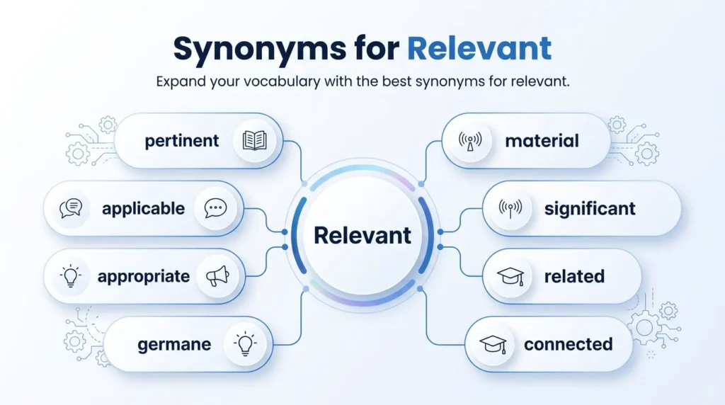 synonyms for relevant