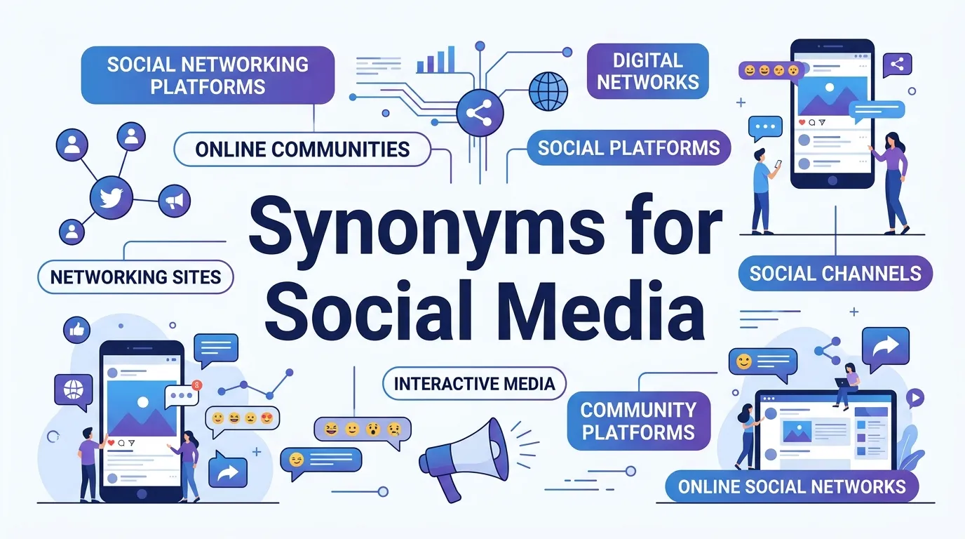 synonyms for social media